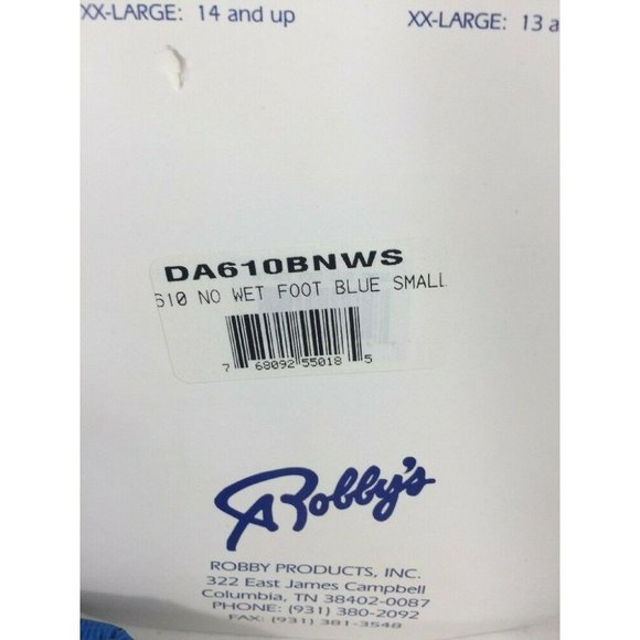 Robbys Shoe Covers No Wet Foot Blue Size S - Picture 7 of 9